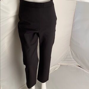 Shamask black side zip stretch cropped pants